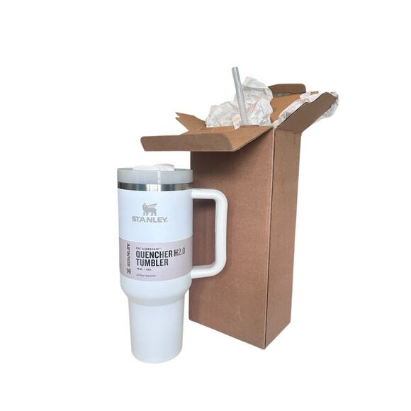 Stanley Stainless Steel Tumbler 40 oz Frost White Color New With Box